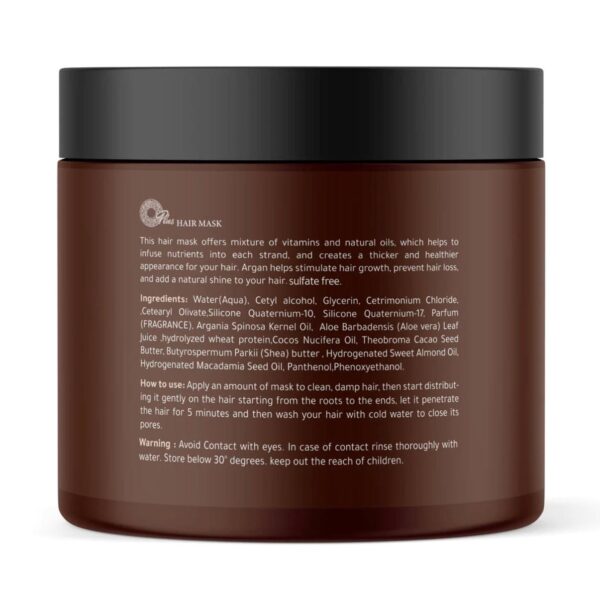 oplus hair mask with argan and 100% natural oils